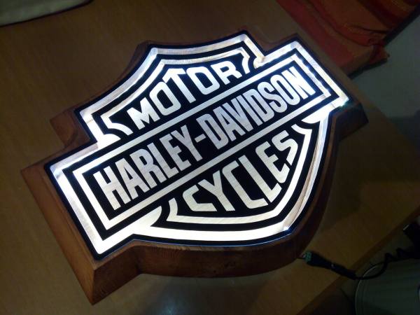 Harley Davidson lampada artigianale