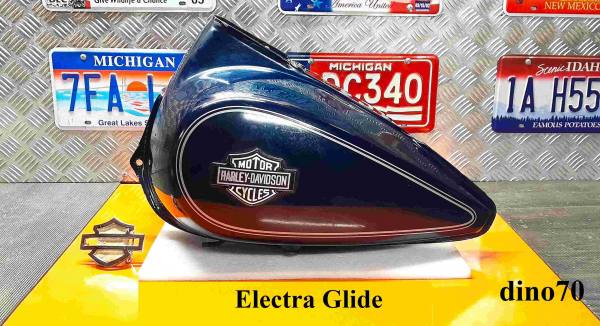 133 € 219 Harley serbatoio benzina originale con fregi Touring Electra Glide Evo