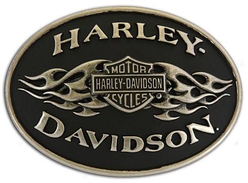 Fibbia Harley-Davidson Black Flame