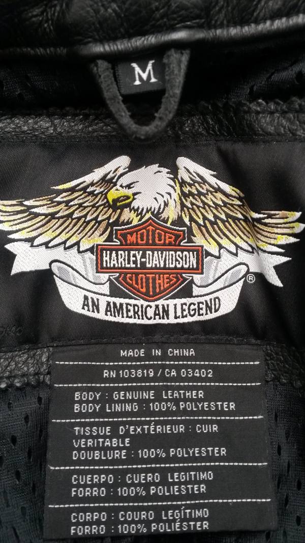 Giacca Harley originale in pelle come nuova TG L italiana
