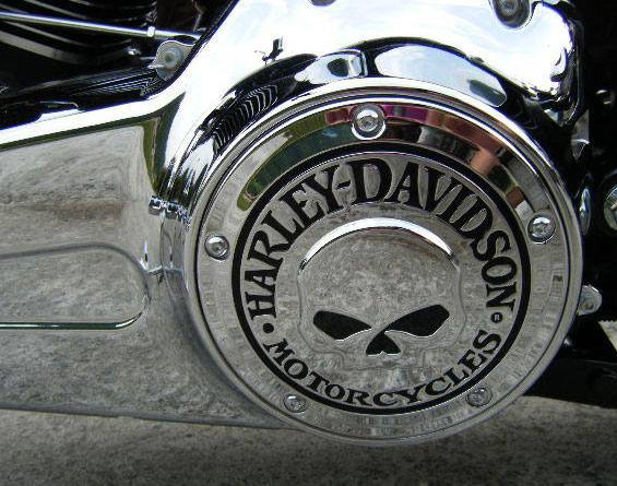 Originale Harley Davidson Skull Derby Coperchio frizione