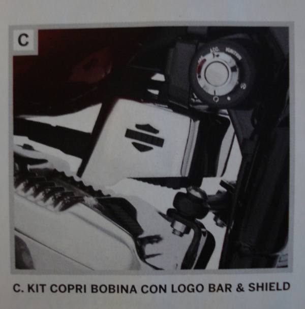 COPERCHIO BOBINA CON LOGO BAR & SHIELD