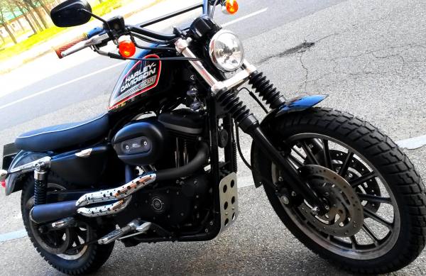 Paramotore/paracoppa in alluminio per Harley-Davidson Sportster Scrambler/Bobber/Cafè Racer/Chopper/Brat Style!!!