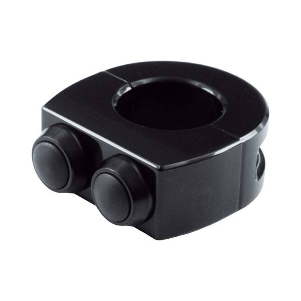 Motogadget mini switch 25 mm - Nero con pulsanti neri