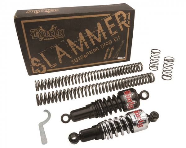 Kit ribassamento Burly Slammer per Sportster 04-15 - Cromato