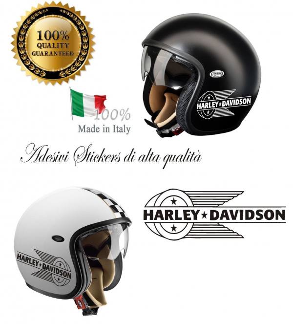 Set Adesivi Stickers Decals Motorcycle Harley Davidson Logo HD x Casco Moto Custom