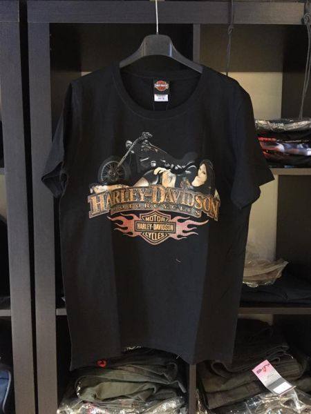 T-Shirt Uomo Harley-Davidson Lady Biker Black Short Sleeve Biker Moto