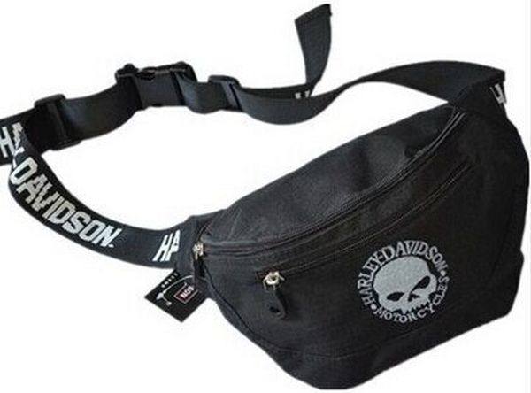 Marsupio Harley Davidson Skull Black Belt Bag Idea Regalo
