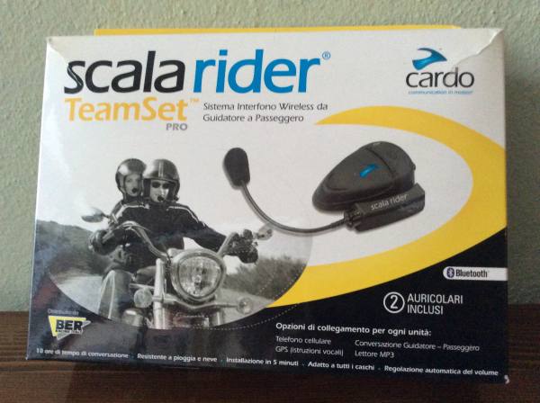 Coppia Interfono CARDO, modello Scala Rider team set pro, marca Cardo
