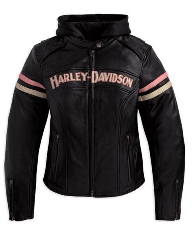Bellissima giacca donna biker Harley Davidson pelle nuova 97038-11VW