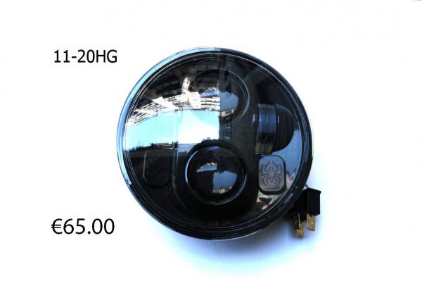€65.00 11-20HG PARABOLA DA 5"3/4 A LED, SCURA, CON ATTACCO H4 OMOLOGATA