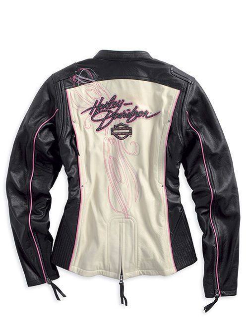 Giacca da Donna in Pelle Harley Davidson Pink Label 97010-14VW NUOVA