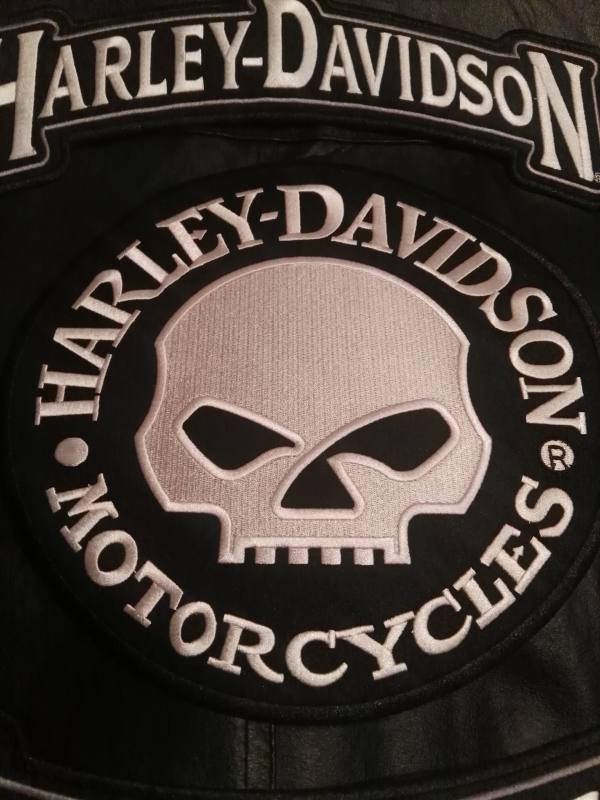TOPPE PATCH RICAMATE TERMOADESIVE HARLEY SKULL