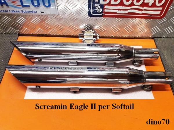 528 € 239 Harley terminali Screamin Eagle II x Softail Slash Cut