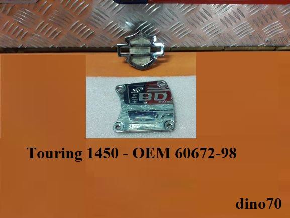 392 € 19 Harley coperchio ispezione cromo carter primaria Touring OEM 60672-98