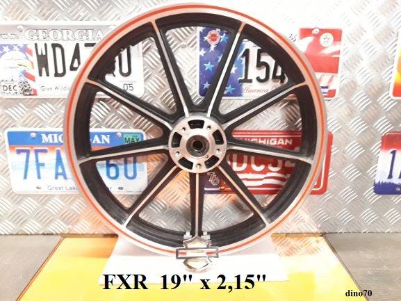 002 € 349 Harley cerchio ant. da 19" x 2,15" in lega FXR Sturgis Dyna Sportster