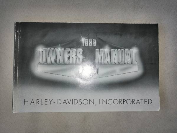 Libretto Uso e Manutenzione Harley Davidson Anno 1989