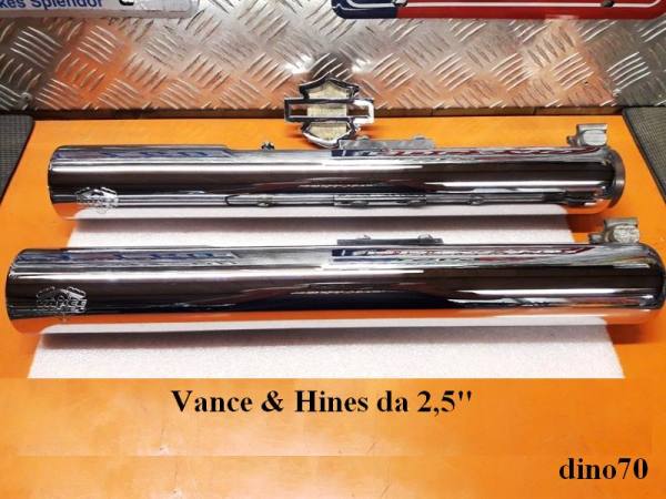 509 € 199 Harley terminali di scarico Vance & Hines da 2,5"