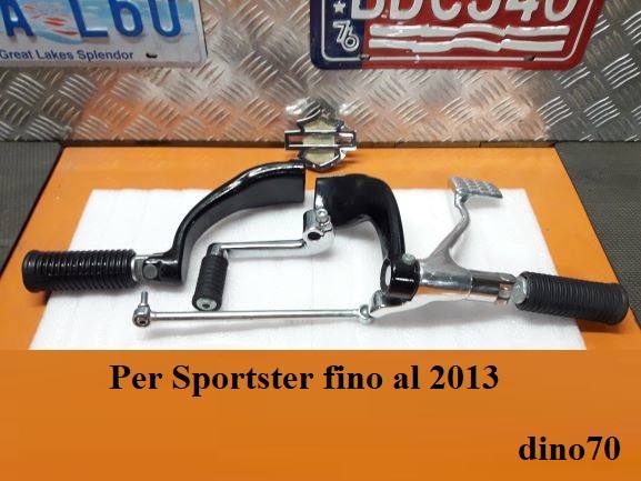 055 € 189 Harley kit comandi a pedale centrali completo x Sportster fino al 2013