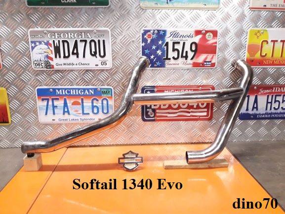 424 € 249 Harley 1340 collettori di scarico x Softail Evolution
