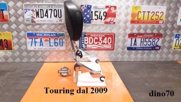 345 € 199 Harley sissy bar cromo sgancio rapido x Touring dal 2009