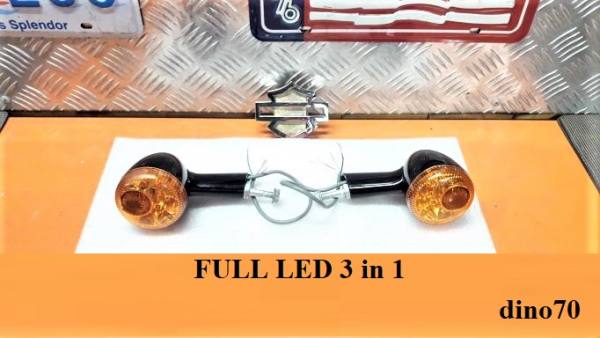 828 € 149 Harley frecce post. FULL LED nere originali Sportster Dyna Softail