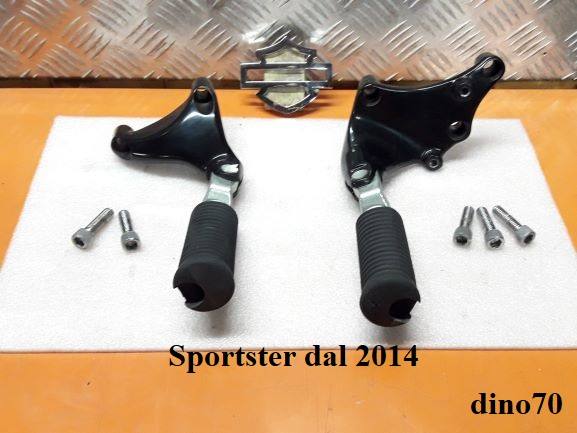 454 € 99 Harley kit pedane post. complete originali x Sportster dal 2014