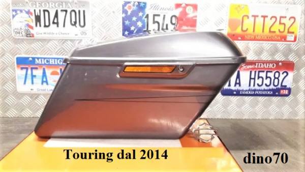 285 € 249 Harley borsa rigida destra originale completa x Touring dal 2014