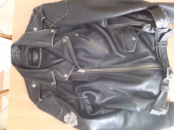 Harley giubbotto vintage leather biker Taglia Xl