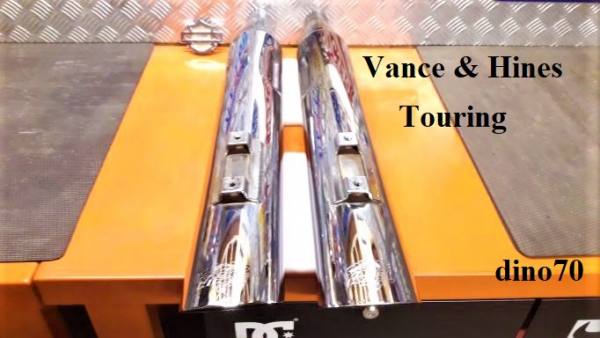 133 € 189 Harley terminali di scarico originali Vance & Hines x Touring