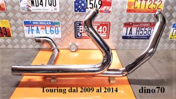 260 € 299 Harley collettori di scarico completi + cover x Touring dal 2009