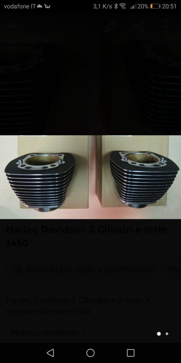Harley Davidson 2 Cilindri e teste 1450