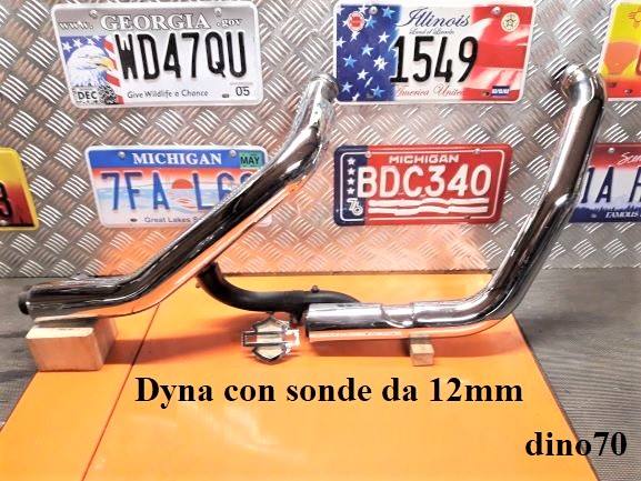 130 € 269 Harley collettori di scarico + cover originali x Dyna x sonde da 12 mm
