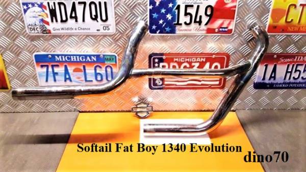 022 € 299 Harley 1340 collettori di scarico originali x Softail Fat Boy Evo
