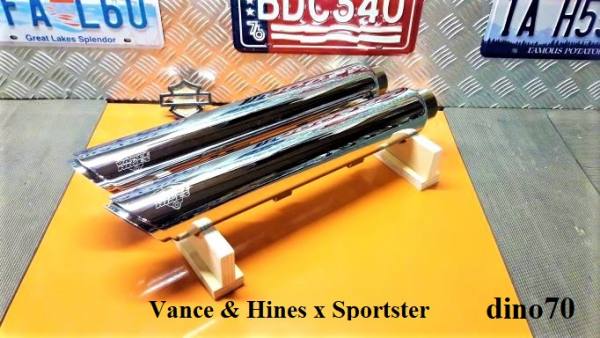 342 € 299 Harley terminali di scarico Vance & Hines x Sportster