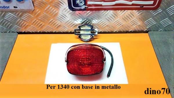 194 € 59 Harley 1340 luce stop completa con base in metallo Touring Softail Dyna Sportster