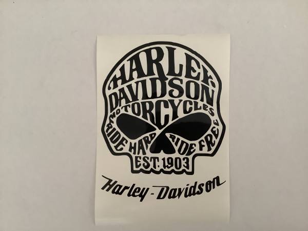 Adesivo Harley Davidson ritagliato