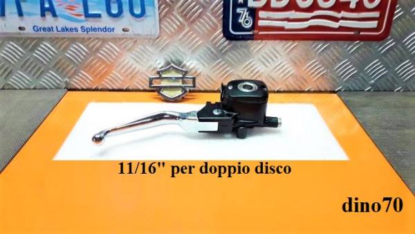 368 € 199 Harley pompa freno ant. nera originale 11/16" x doppio disco