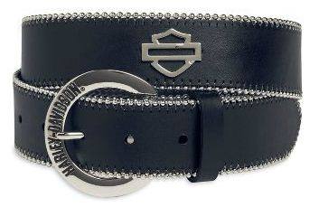 Cintura da Donna Harley-Davidson in Pelle con Perline
