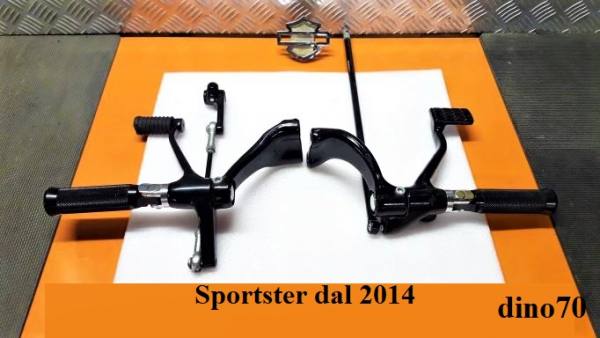 297 € 319 Harley kit comandi a pedale avanzati neri x Sportster dal 2014