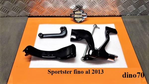 160 € 209 Harley kit comandi a pedale centrali neri x Sportster fino al 2013