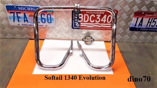 028 € 299 Harley para borse cromati x Softail 1340 Evolution FLSTS