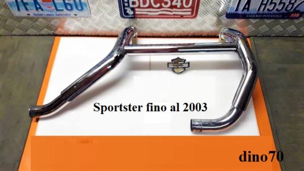 362 € 349 Harley collettori di scarico + paracalore originali x Sportster fino al 2003