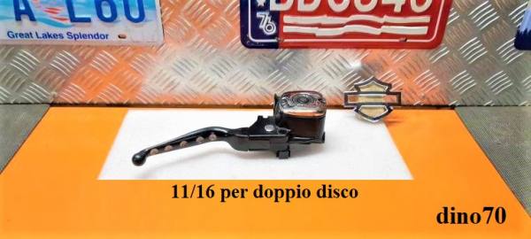 368 € 199 Harley pompa freno ant. nera originale 11/16" x doppio disco