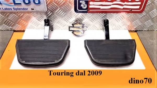 740 € 149 Harley coppia pedane posteriori complete originali per Touring dal 2009