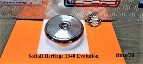 243 € 149 Harley cover filtro aria cromo originale Heritage 1340 Evolution