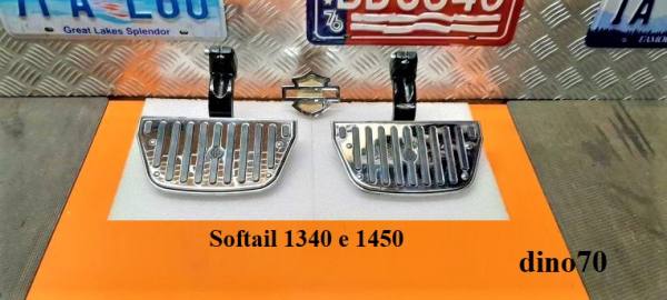 013 € 299 Harley pedane post. originali x Softail FLSTS 1340 Evo e 1450 Twin Cam