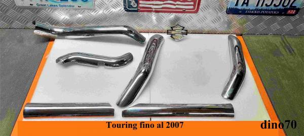 287 € 249 Harley cover collettori di scarico cromati originali x Touring fino al 2007