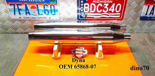 506 € 199 Harley terminali di scarico originali x Dyna OEM 65868-07