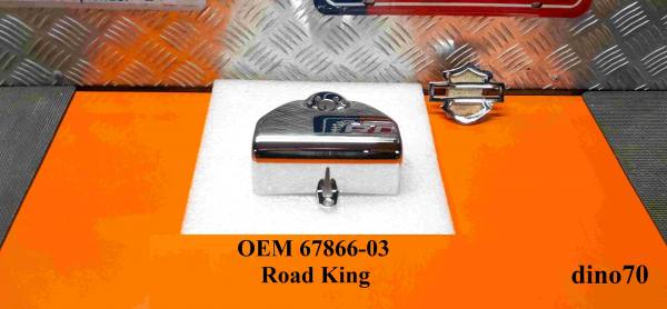 862 € 119 Harley handlebar cover nacelle cromato x Road King OEM 67866-03